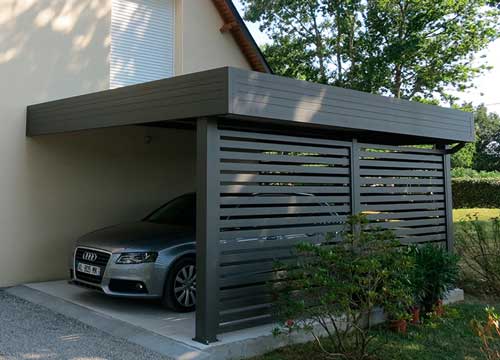 Carport brise vue lateral oise