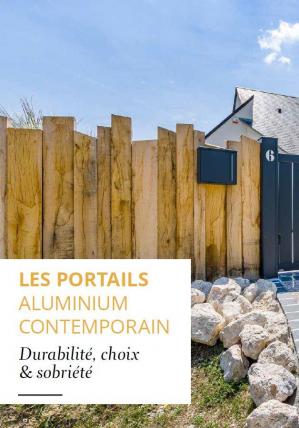 Portail Aluminium contemporain Orjal