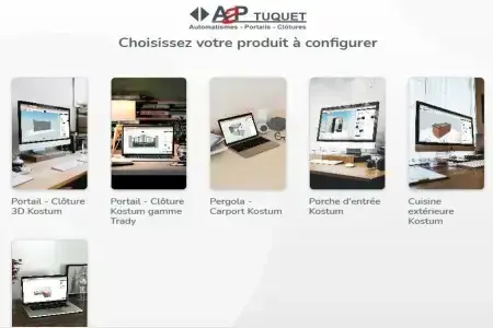Configurateur a2p tuquet portail cloture pergola