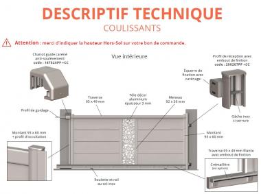 Descriptif technique portails coulissants