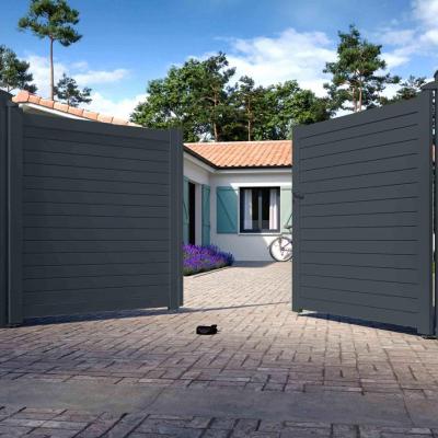 Patio portail aluminium battant 7016
