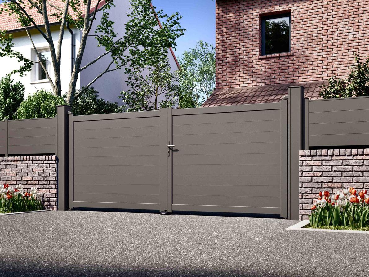 Portail aluminium battant bravo 2900