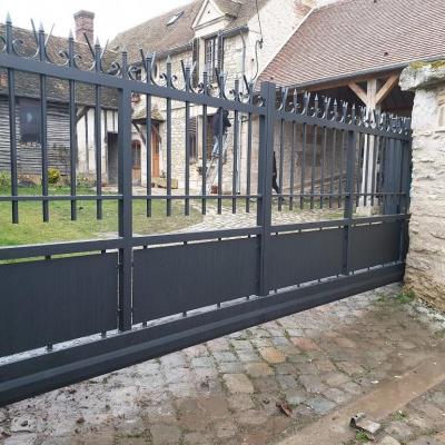 Portail coulissant sans rail delincourt oise